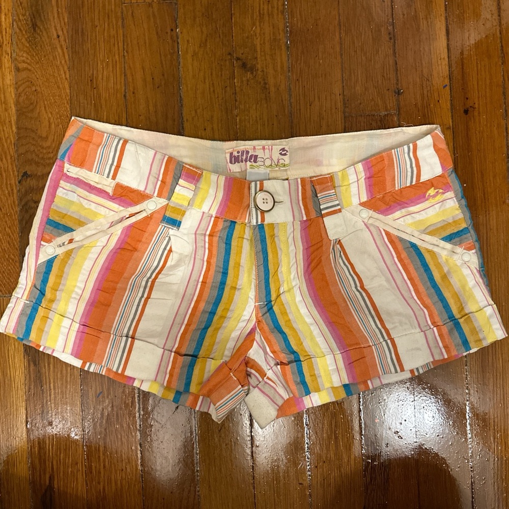 Billabong Women's Multicolor Striped Shorts